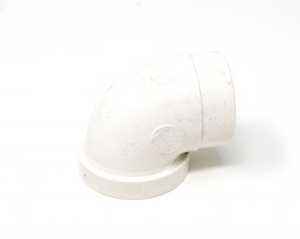 Female and Male short PVC 90 degree elbow for 2x3 walls