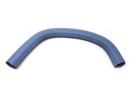 30" rubber flex tube for pre-plumbing a dustpan