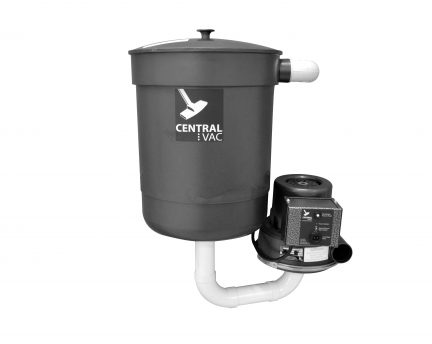 CVS-11 single motor and collection bin system for full home vacuum