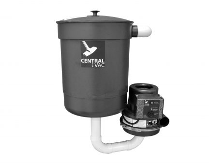 Central vacuum system motor and collection for CVS-16