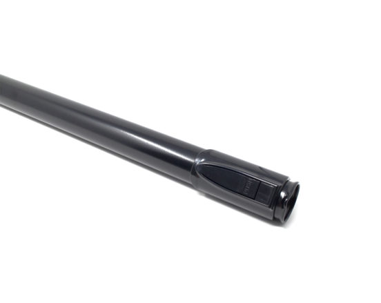 Extendable aluminum telescoping wand with a quick release lock button